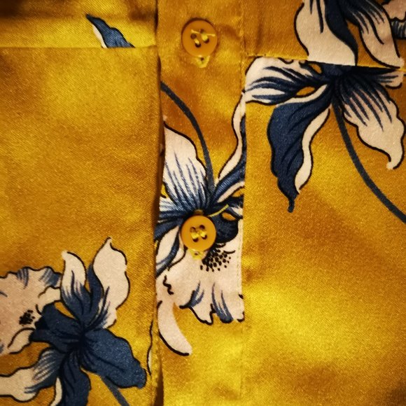 SFW | NEW | Gold Floral Dress - Picture 5 of 9